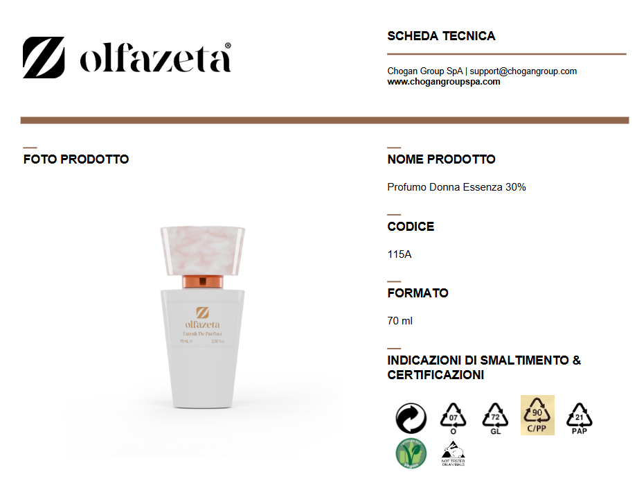 Olfazeta Profumo 70 ml Donna- Cod: 115