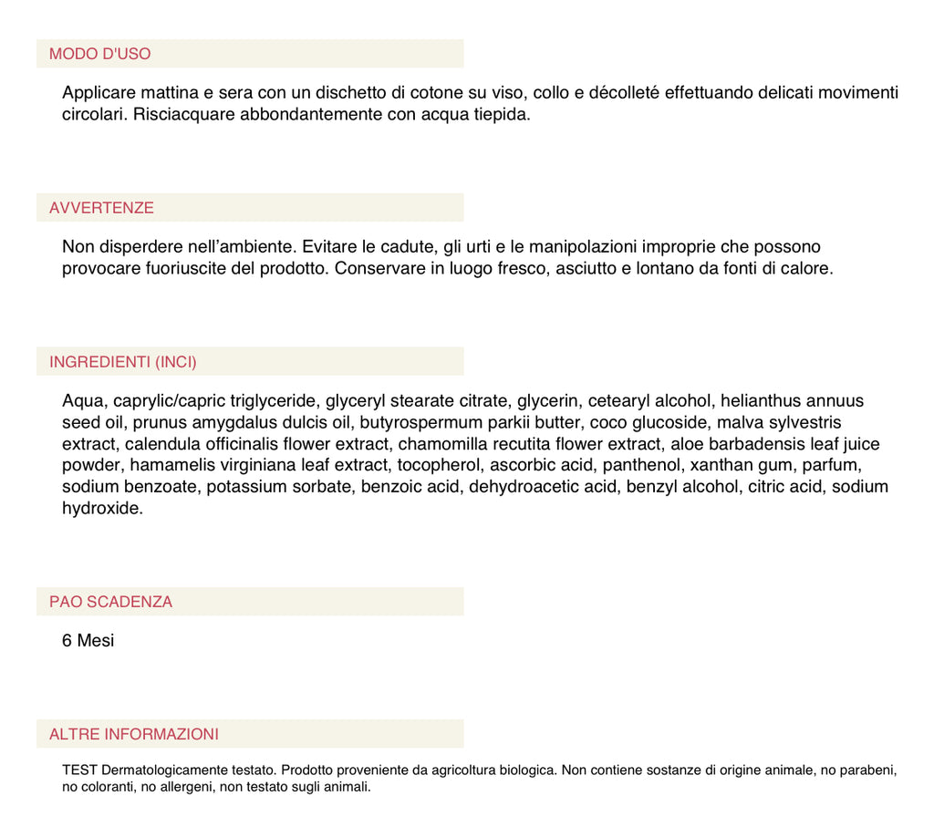 AURODHEA Latte detergente 150 ml - cod. CR13B