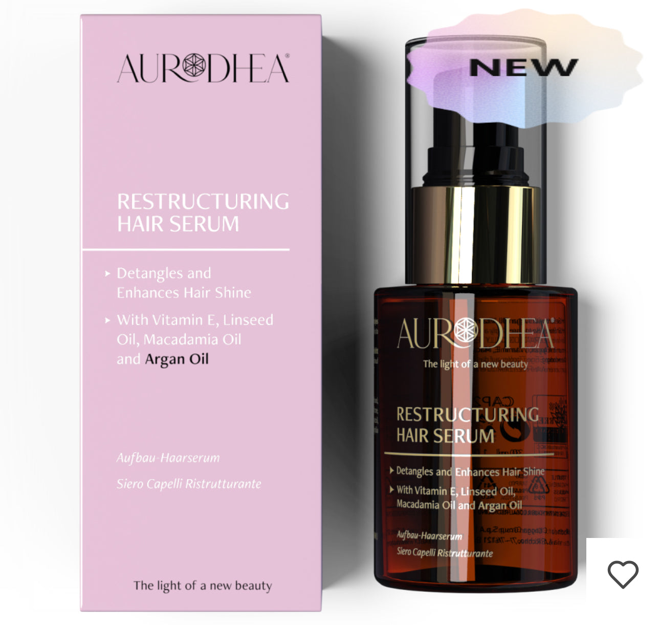 AURODHEA Siero capelli ristrutturante all’olio di Argan 30 ml - Cod. CAP25B