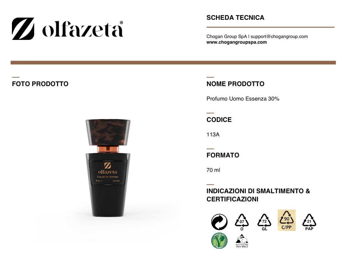 Olfazeta profumo Uomo 30ml - Cod. 3113