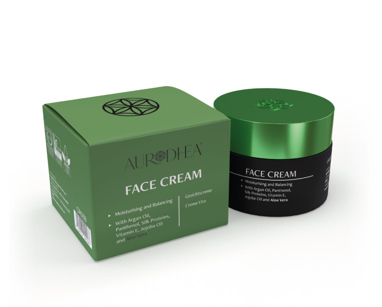 AURODHEA Crema viso all'aloe vera- 50 ml - Cod. CR03B