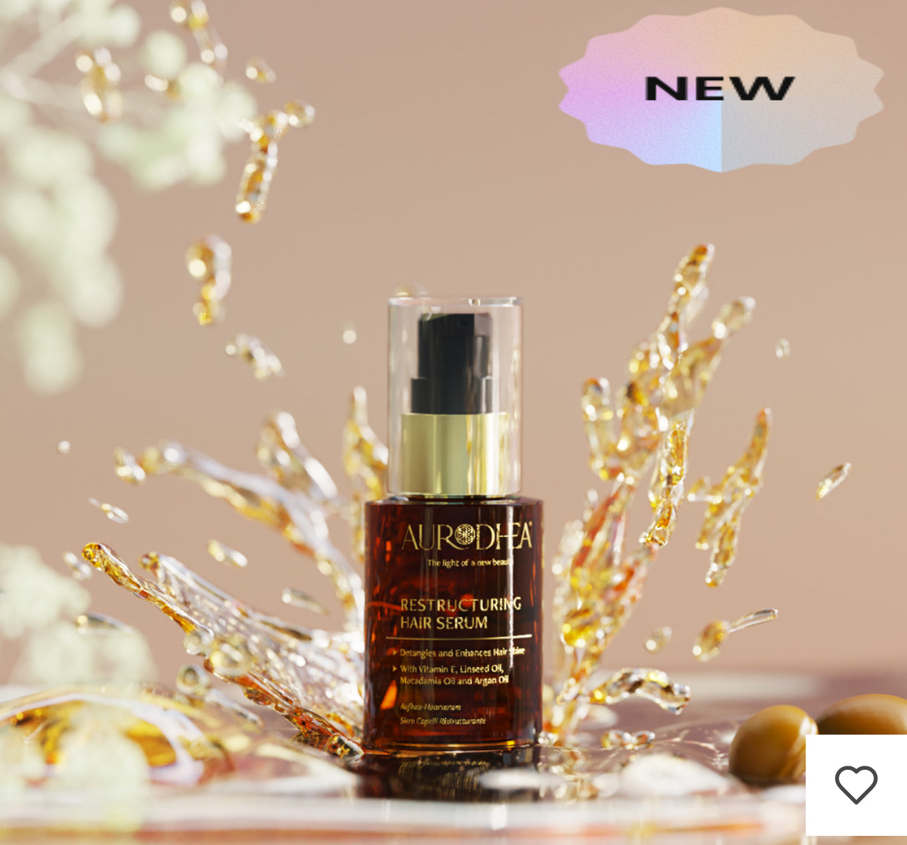 AURODHEA Siero capelli ristrutturante all’olio di Argan 30 ml - Cod. CAP25B