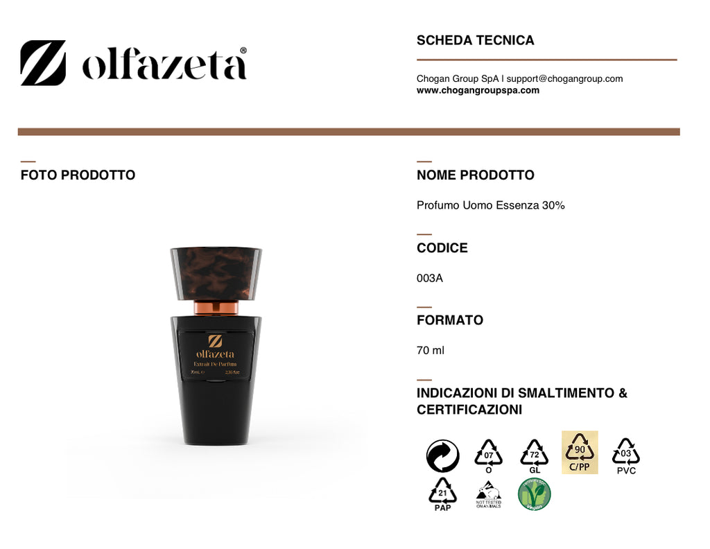 Olfazeta profumo Uomo 30ml- Cod. 303