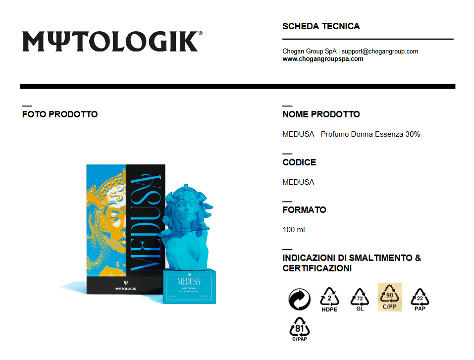 Nuovo Profumo Donna MEDUSA 100ml by MΨTΟLOGIK