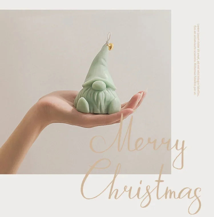 Candela Santa Claus decorata a mano