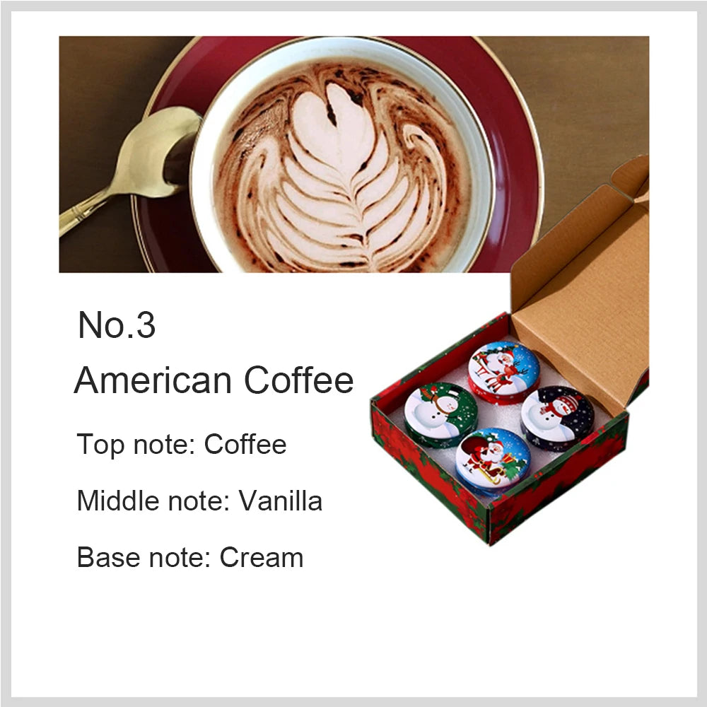 Candela profumata natalizia ornamentale - 4 pz