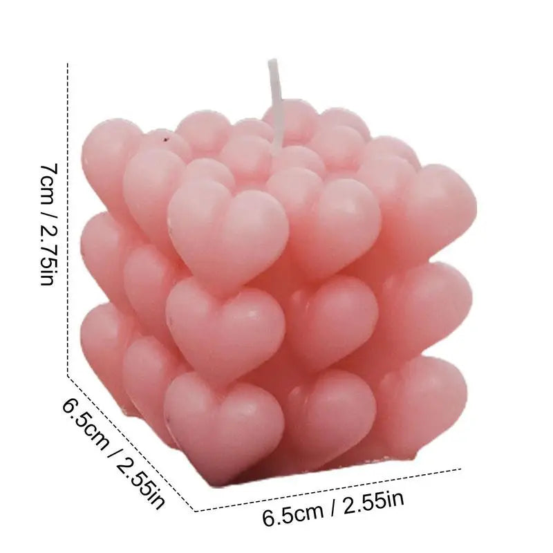 Candele profumate per la casa a forma di cuore