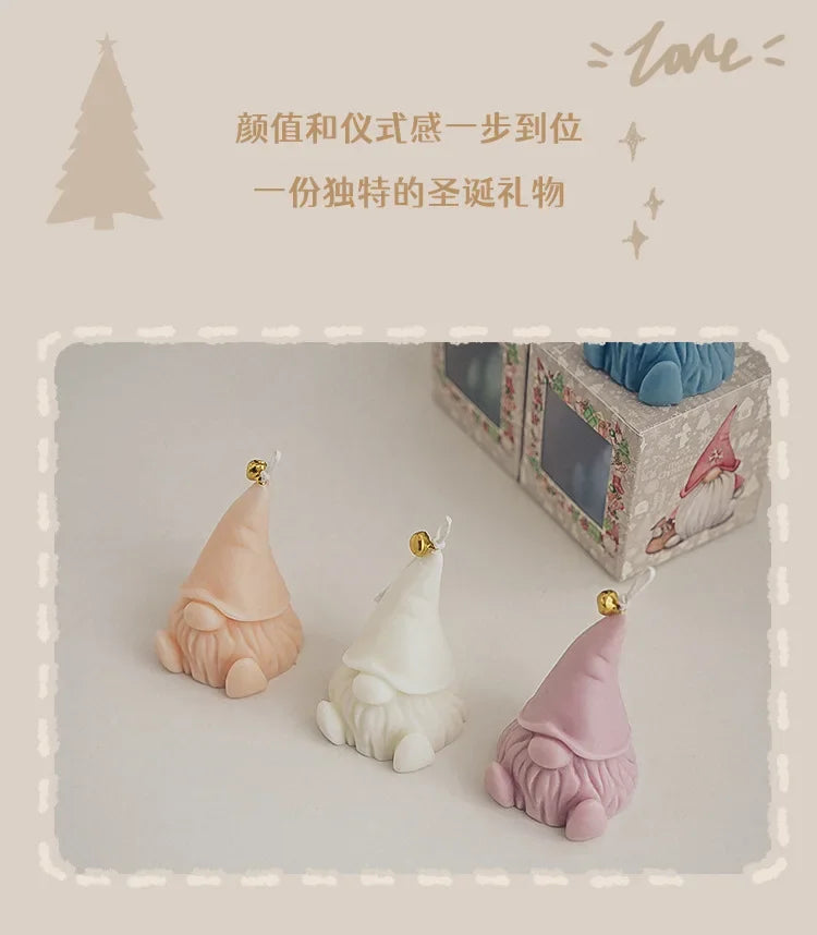 Candela Santa Claus decorata a mano