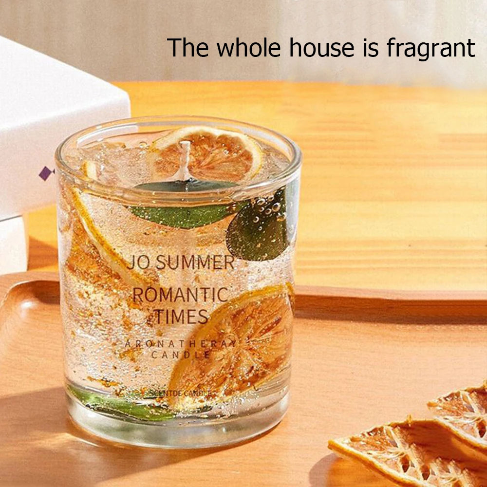 candela di cera profumata realizzata con soia 100% naturale