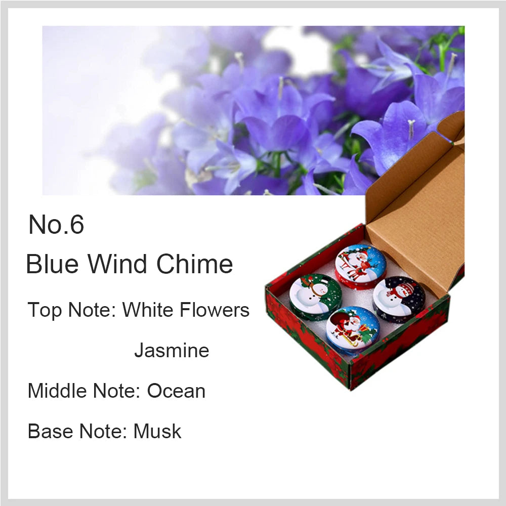 Candela profumata natalizia ornamentale - 4 pz