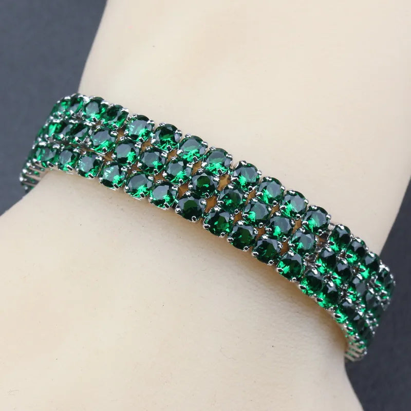 Braccialetto donna decorato con brillantini