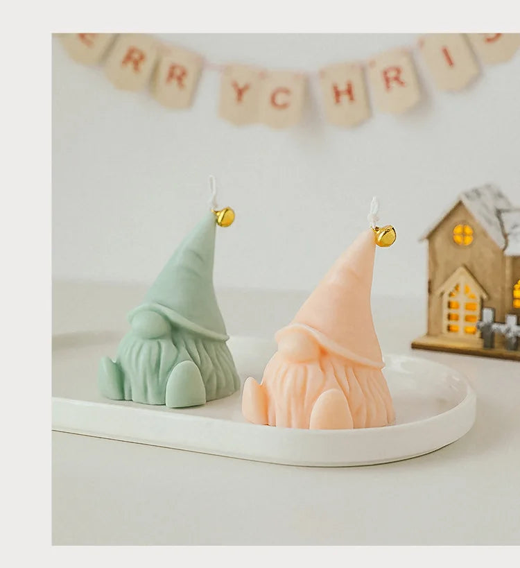 Candela Santa Claus decorata a mano