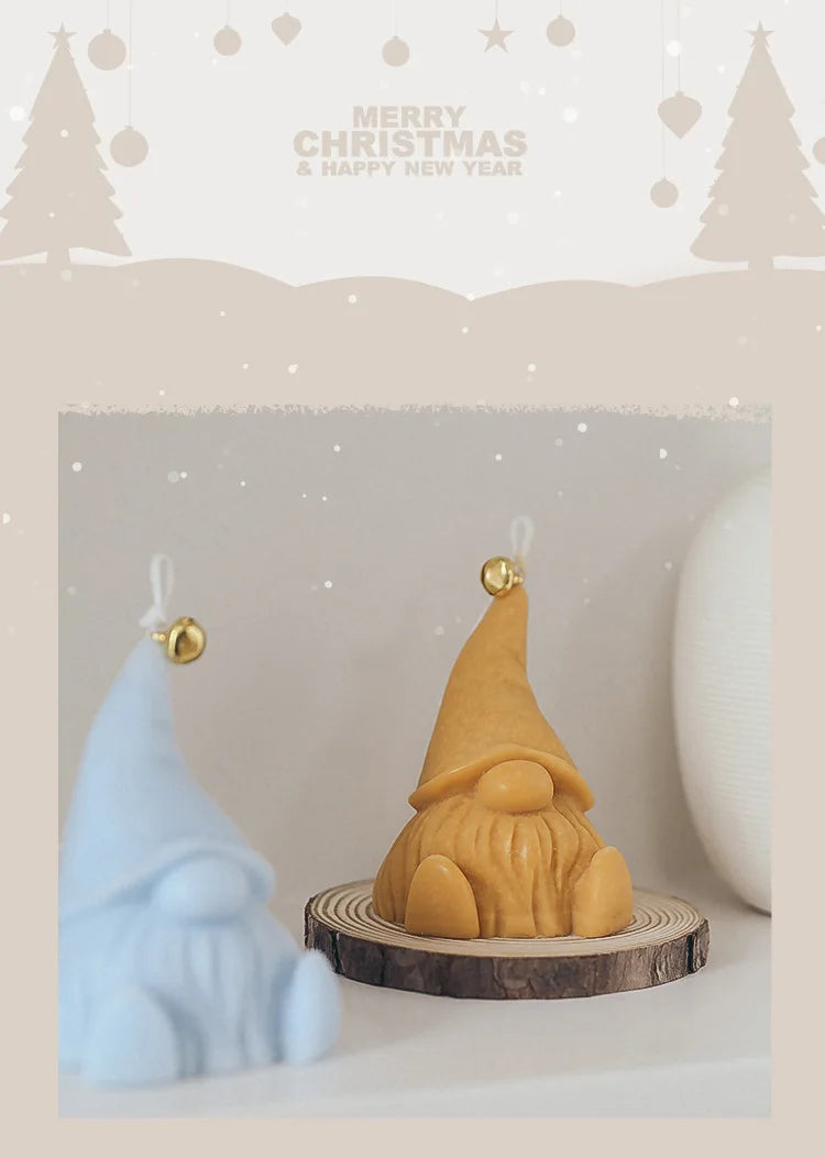 Candela Santa Claus decorata a mano