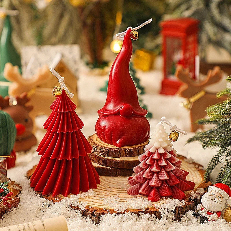 Candele profumate decorative per albero di Natale