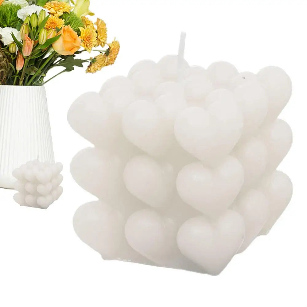 Candele profumate per la casa a forma di cuore