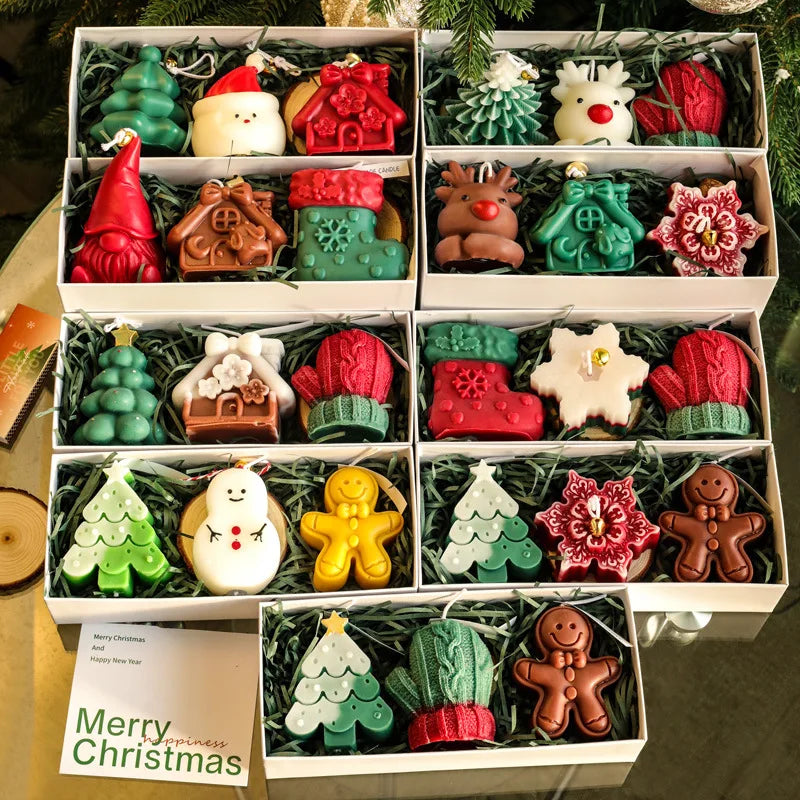 Candele profumate a tema natalizio