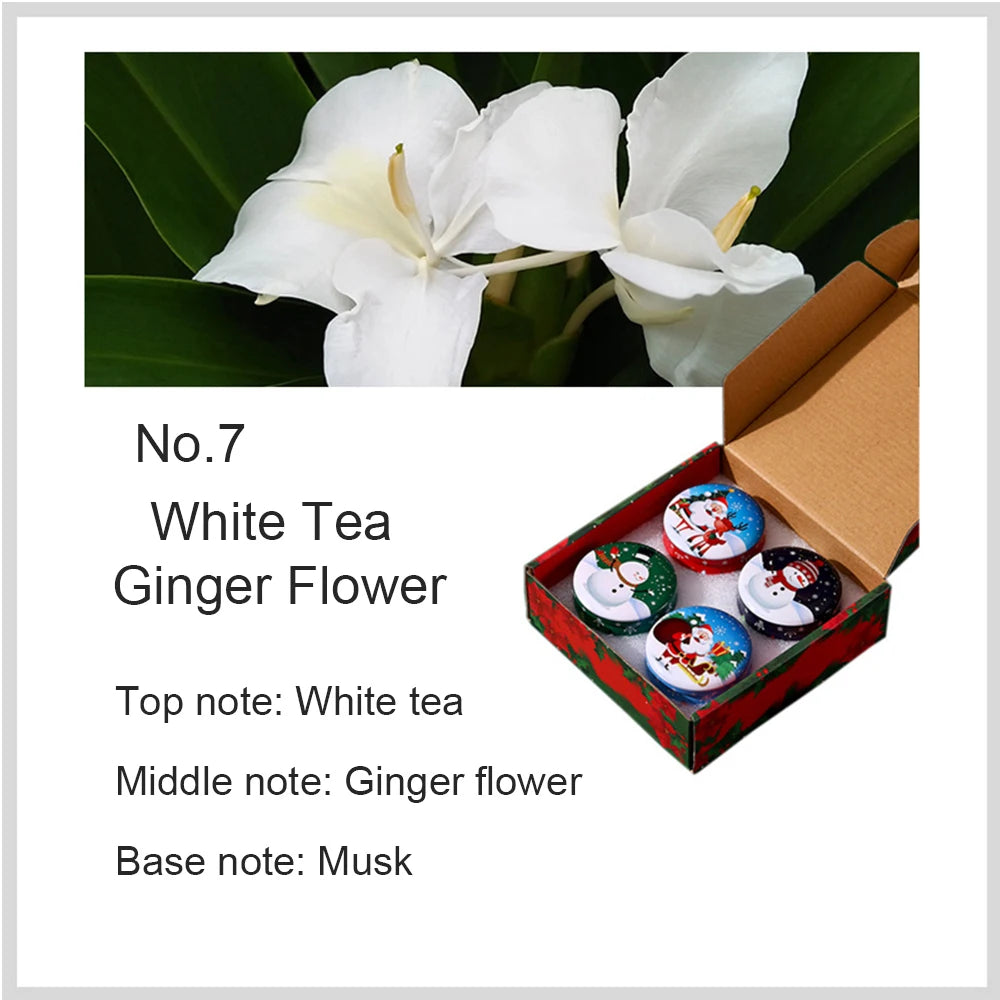 Candela profumata natalizia ornamentale - 4 pz