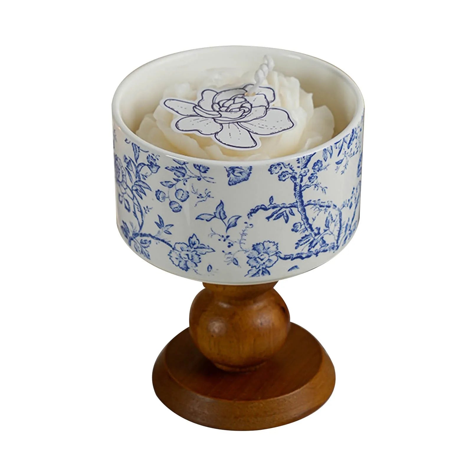 Candele profumate in vasetti con stoppino in legno