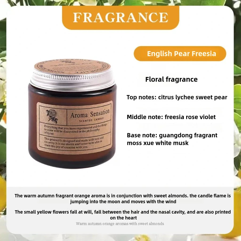 Candela aromatica a olio essenziale