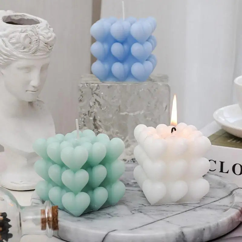 Candele profumate per la casa a forma di cuore