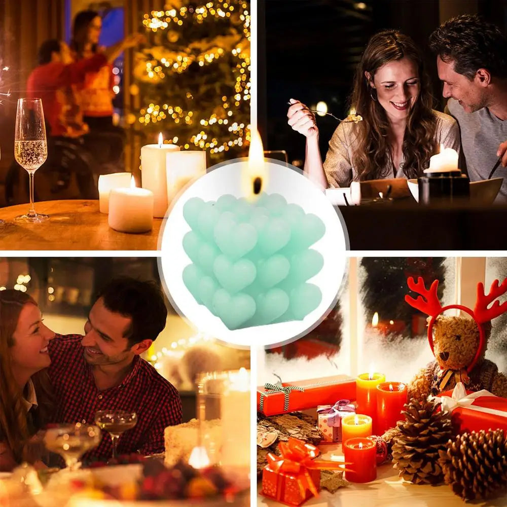 Candele profumate per la casa a forma di cuore