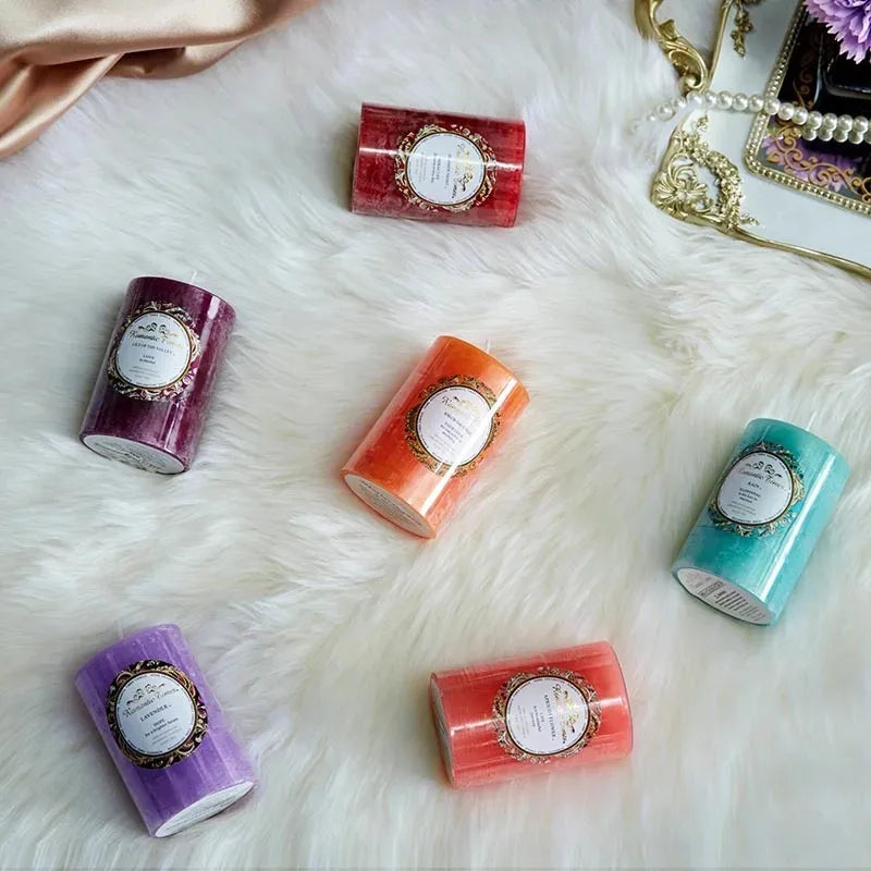 Candele profumate decorative  a colonna