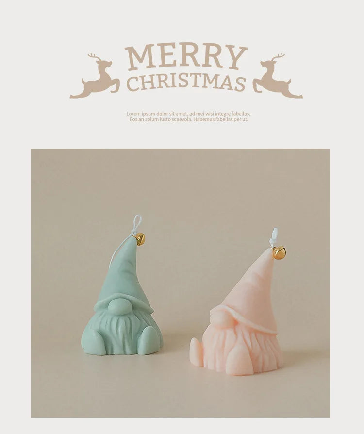 Candela Santa Claus decorata a mano