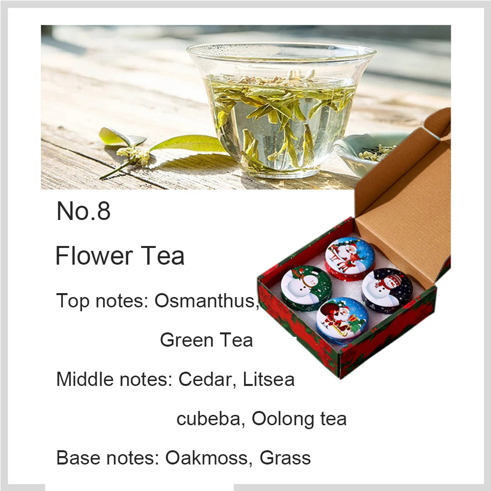 Candela profumata natalizia ornamentale - 4 pz