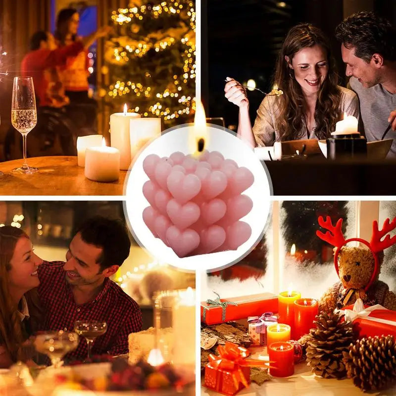 Candele profumate per la casa a forma di cuore