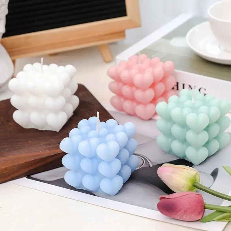 Candele profumate per la casa a forma di cuore