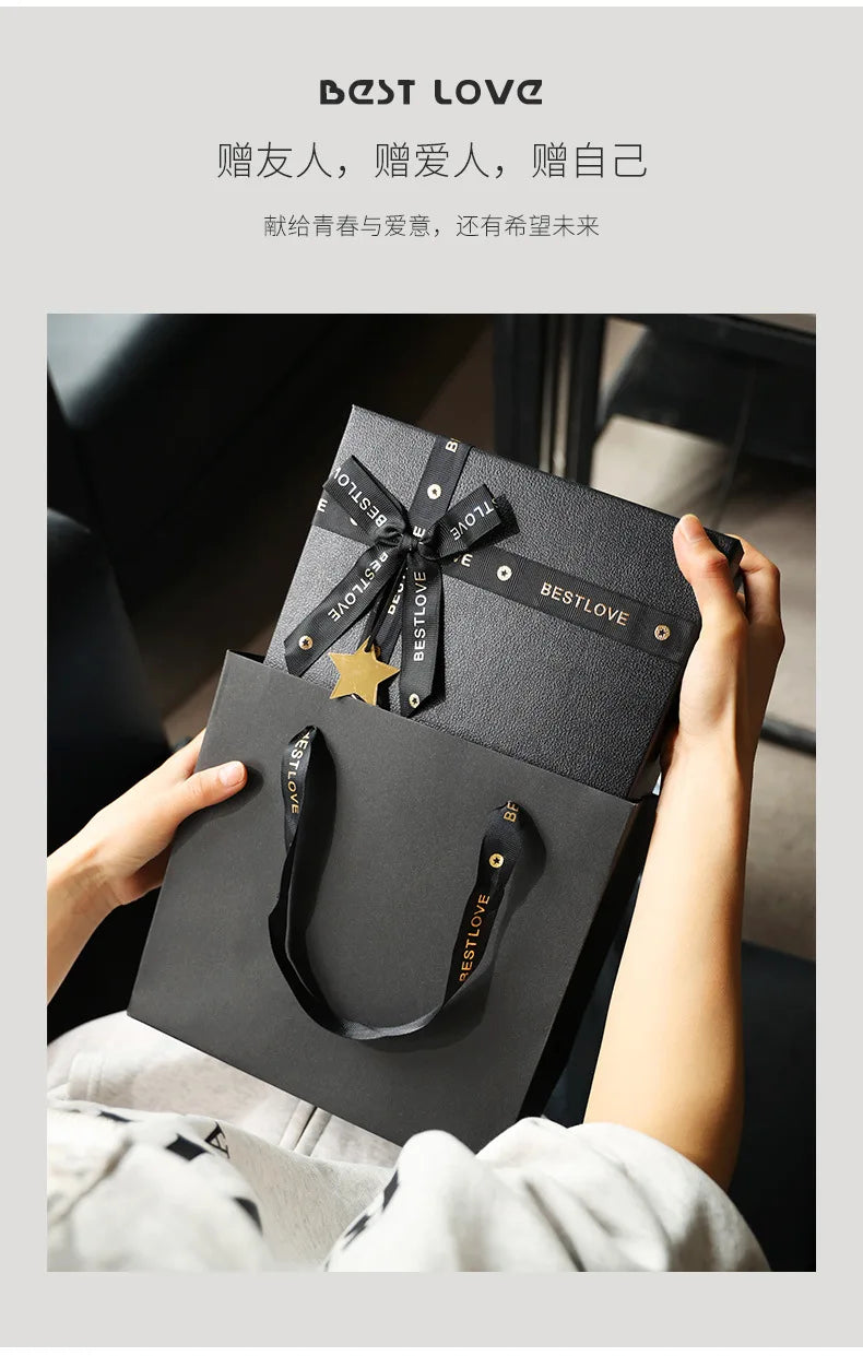 Gift box ornamentale con fragranza all'arancia e candele profumate abbinate