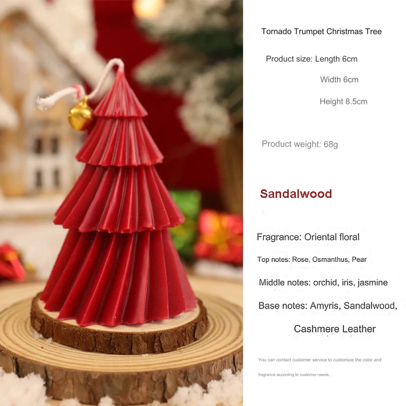 Candele profumate decorative per albero di Natale