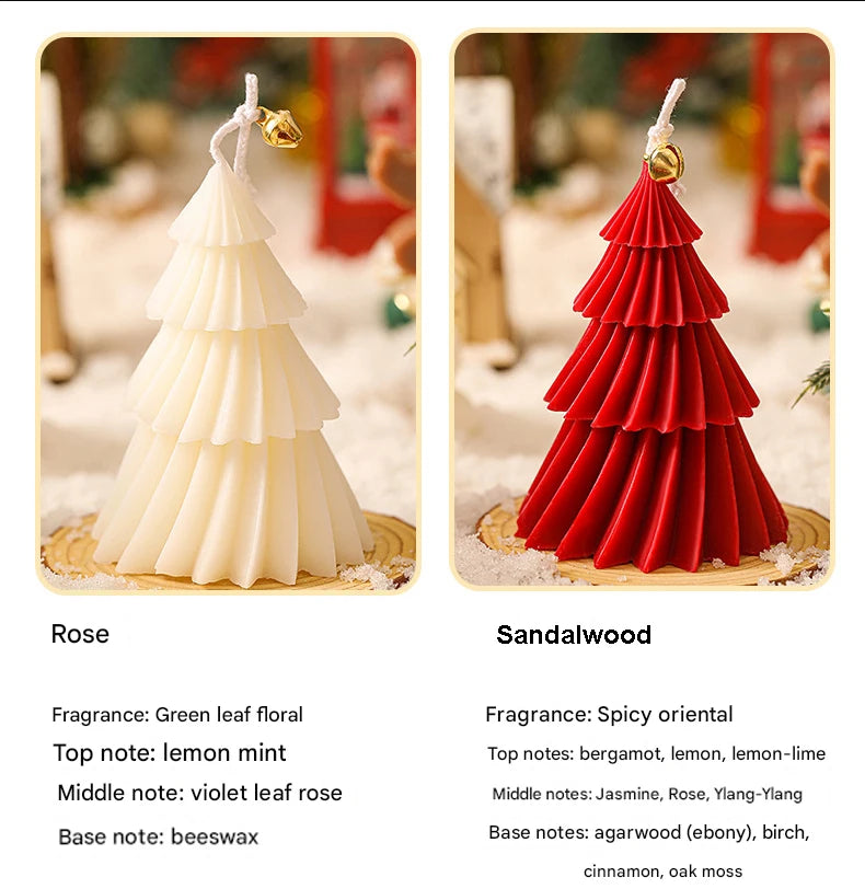 Candele profumate decorative per albero di Natale