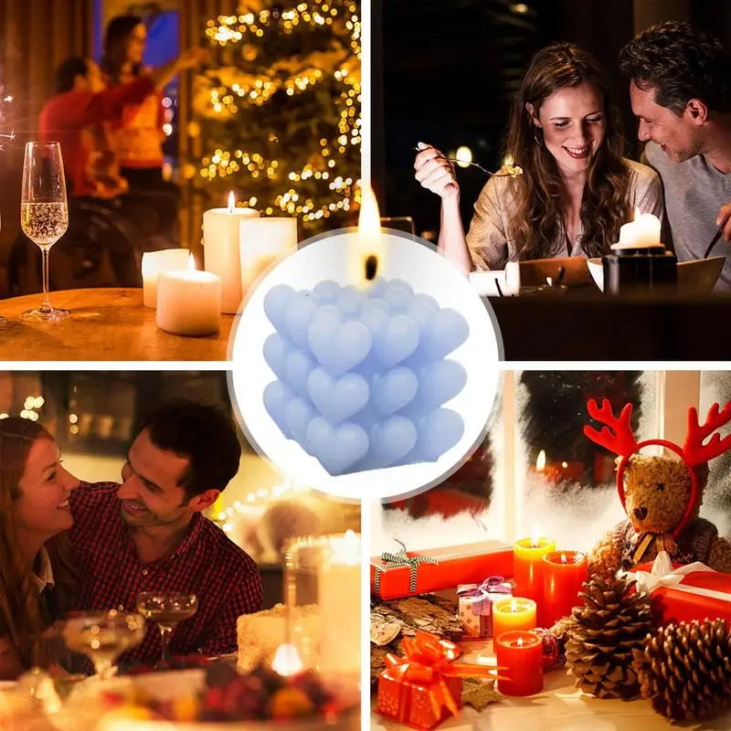 Candele profumate per la casa a forma di cuore