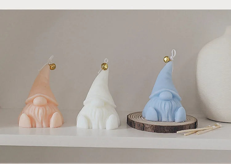 Candela Santa Claus decorata a mano