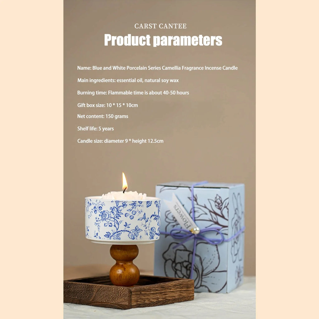 Candele profumate in vasetti con stoppino in legno