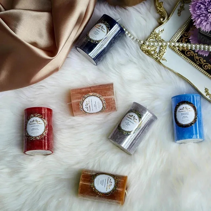 Candele profumate decorative  a colonna