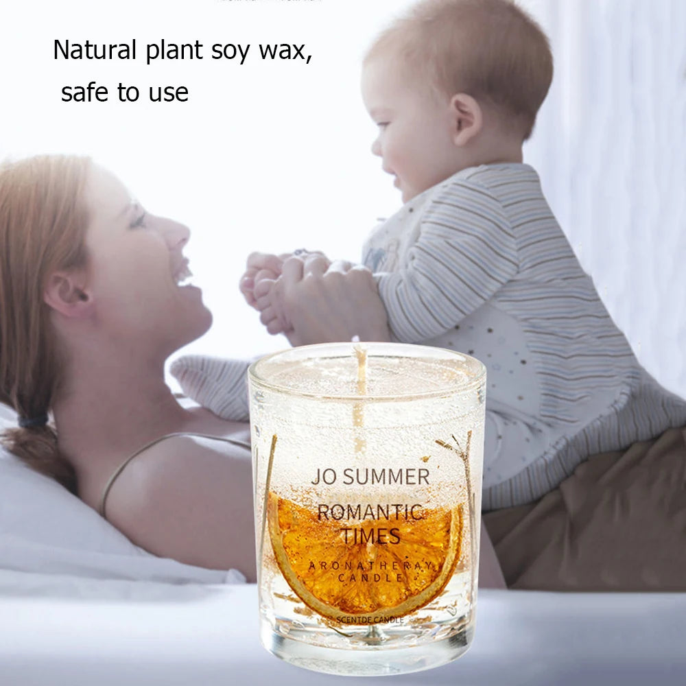 candela di cera profumata realizzata con soia 100% naturale