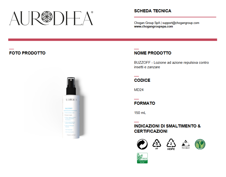 BUZZOFF - Lozione ad azione repulsiva contro insetti e zanzare 150ml