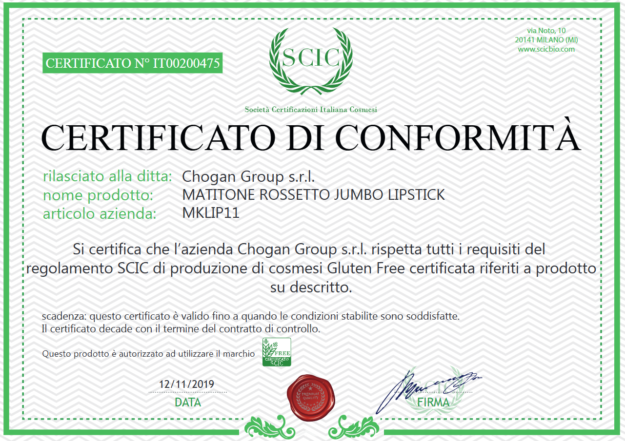 CHOGAN Jumbo Lipstick Cone - Brown GLUTEN FREE