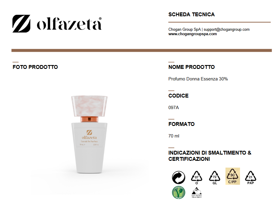 Parfum Olfazeta 30 ml Femme inspiré par AMO FERRAGAMO par FERRAGAMO - Cod: 397 