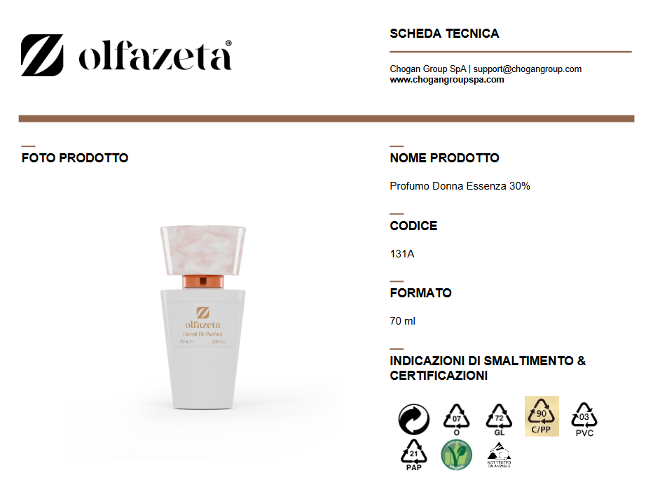 Parfum Olfazeta 70 ml Femme inspiré de GOOD GIRL de CAROLINA HERRERA - Cod: 131 