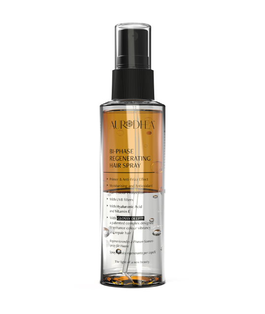 AURODHEA Spray Bifasico Rigenerante per capelli con Acido Ialuronico e Vitamina E 100ml - cod.SOL27