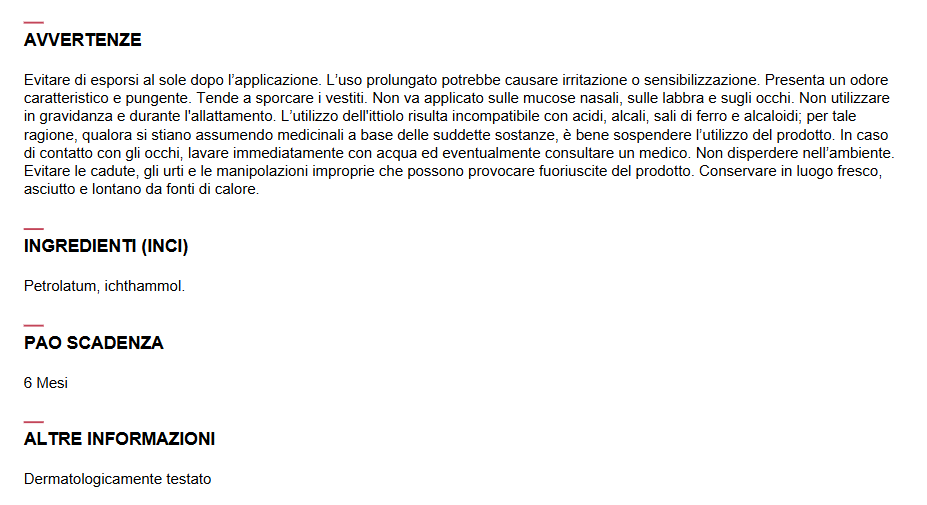 AURODHEA Unguento all'Ittiolo 9,8% 30ml - Cod. MD01B