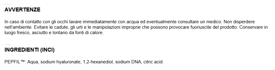 PEPTILUX Siero viso giorno antirughe 'effetto lifting' con PEPFIL™ 30ml - Cod. LUX004