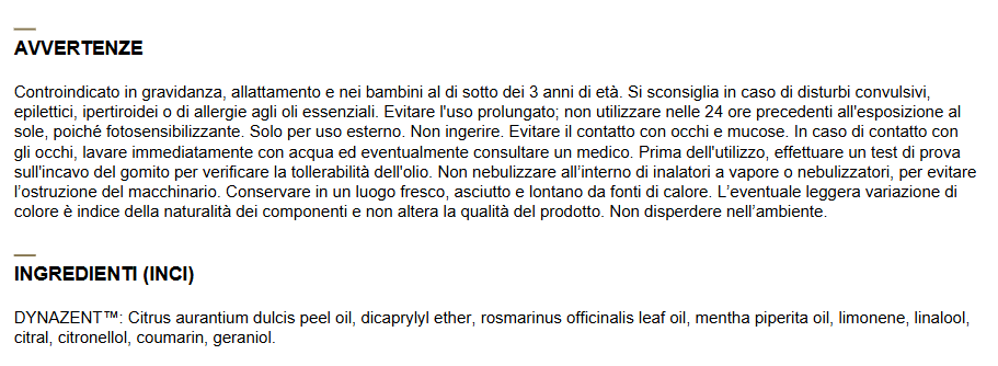 LOLUM DYNAZENT™- Blend dall'azione energizzante 10ml - Cod. LO003