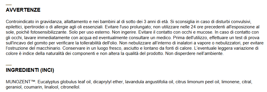 LOLUM MUNOZENT™ - Blend all'azione immunostimolante 10ml - Cod. LO004