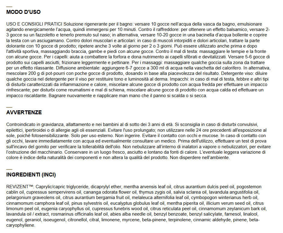 LOLUM REVIZENT™ -Blend Multifunzionale 50ml - Cod. LO006