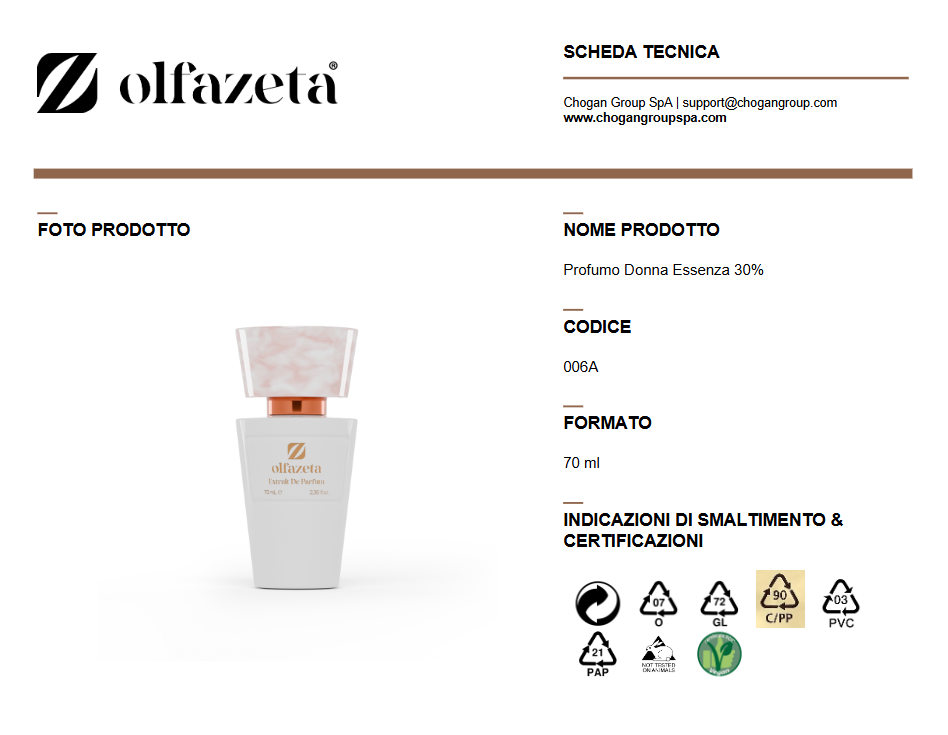 Parfum femme Olfazeta 25 ml SCENTED LOVE, doux oriental floral - code Love22