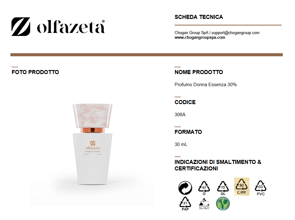 Parfum femme Olfazeta 25 ml SCENTED LOVE, doux oriental floral - code Love22